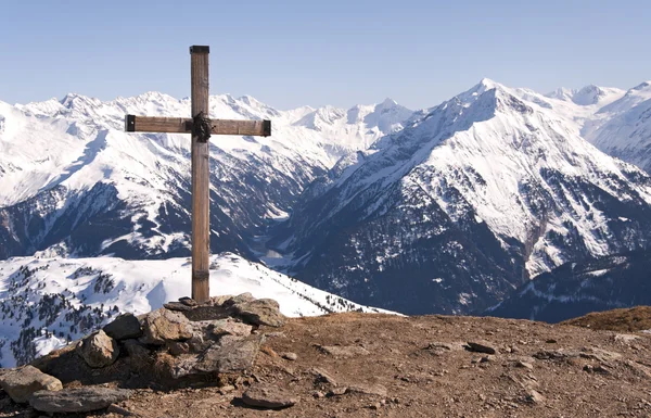 stock image Cross in Alps