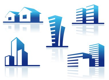 Real estate symbols clipart