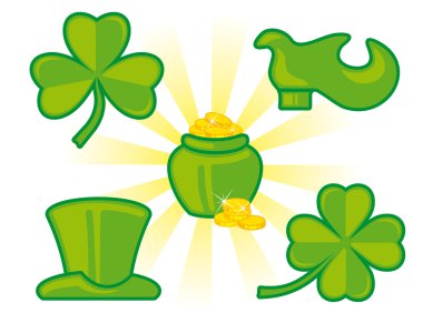 St. Patrick's Day symbols clipart