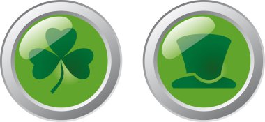 St. Patrick's Day Buttons clipart