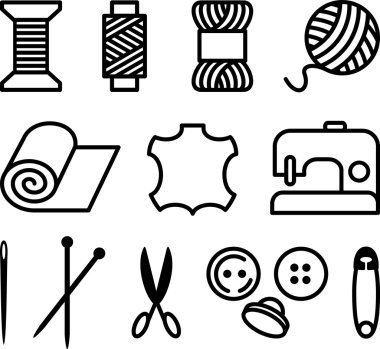Sewing/Tailor Elements clipart