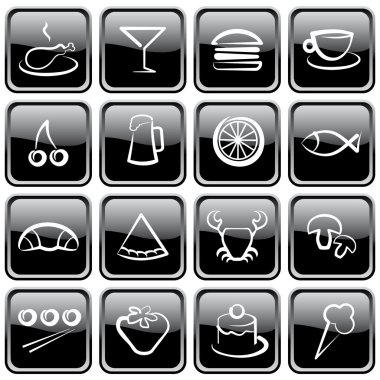 Food icons clipart