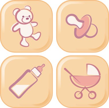 Baby icons clipart