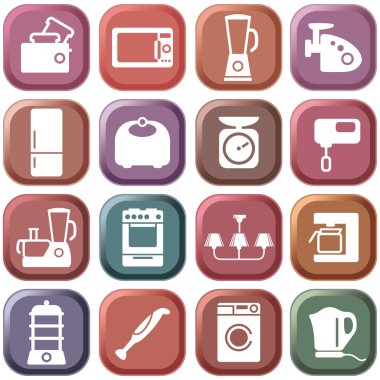 Kitchen home appliances clipart