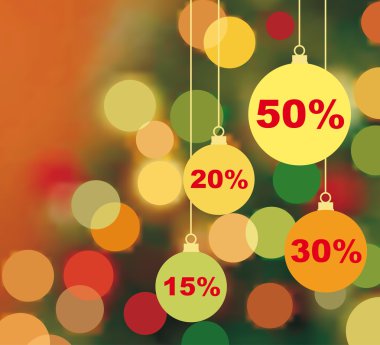 Background of Christmas sale clipart