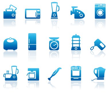 Kitchen home appliances clipart