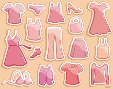 Lady's clothes clipart