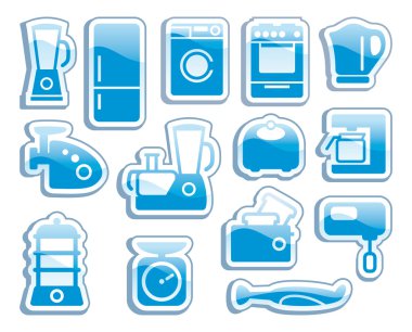 Kitchen home appliances clipart