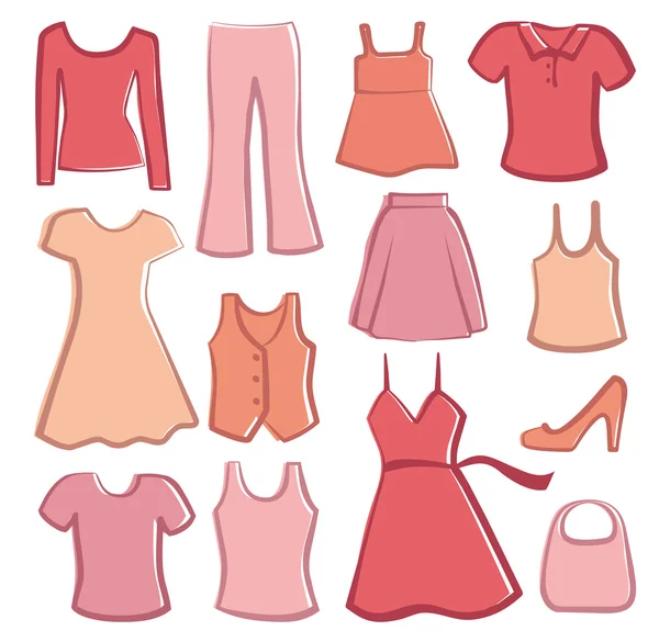 Γυναικεία ρούχα — Διανυσματικό Αρχείο