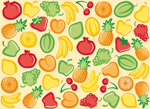 Contesto della frutta — Vettoriale Stock