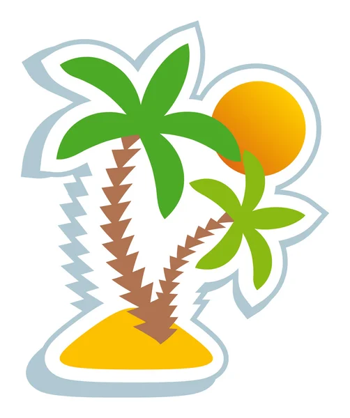 Simbolo tropicale — Vettoriale Stock