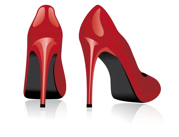 Красные туфли — стоковый вектор