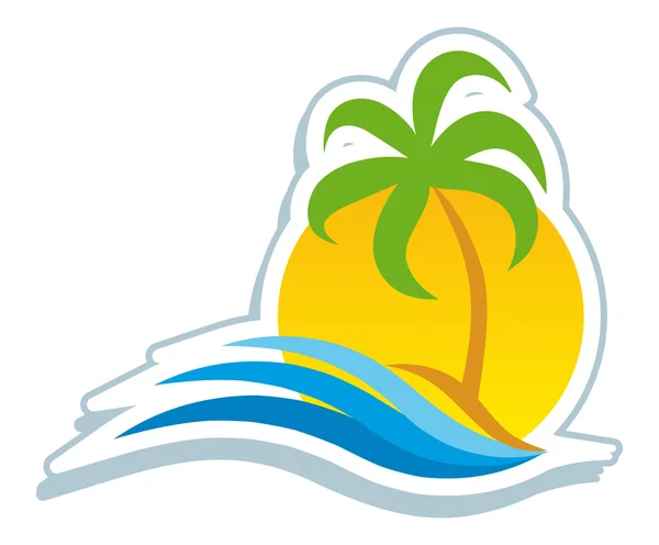 Symbole tropical — Image vectorielle