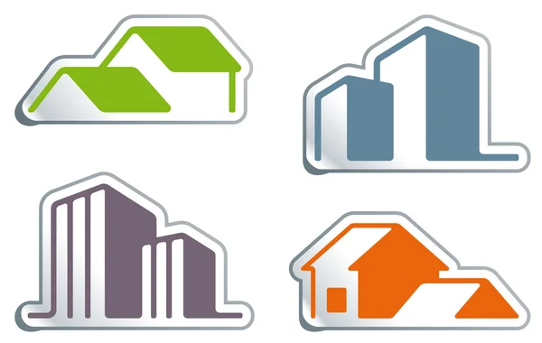 Real estate symbols — Stock Vector
