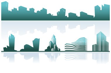 City skyline clipart