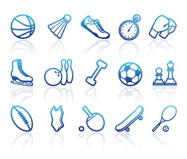 Sports symbols clipart