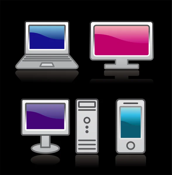 Icone del computer — Vettoriale Stock
