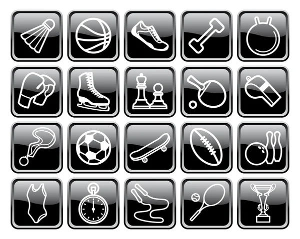 Спортивные кнопки — стоковый вектор