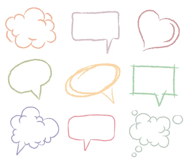 stock vector Doodle sketch speech bubbles