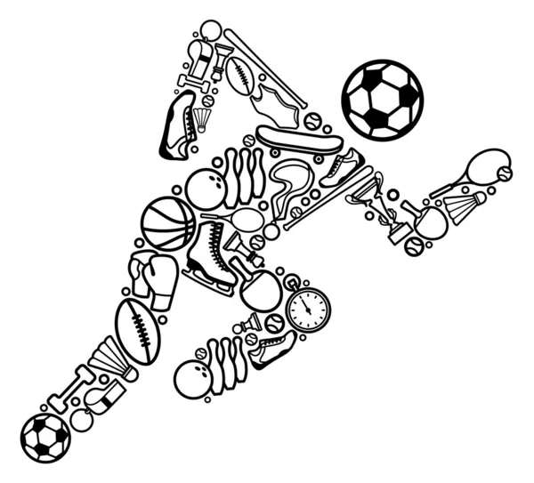 Symbole sportif — Image vectorielle