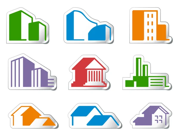 Real estate symbols — Stock Vector