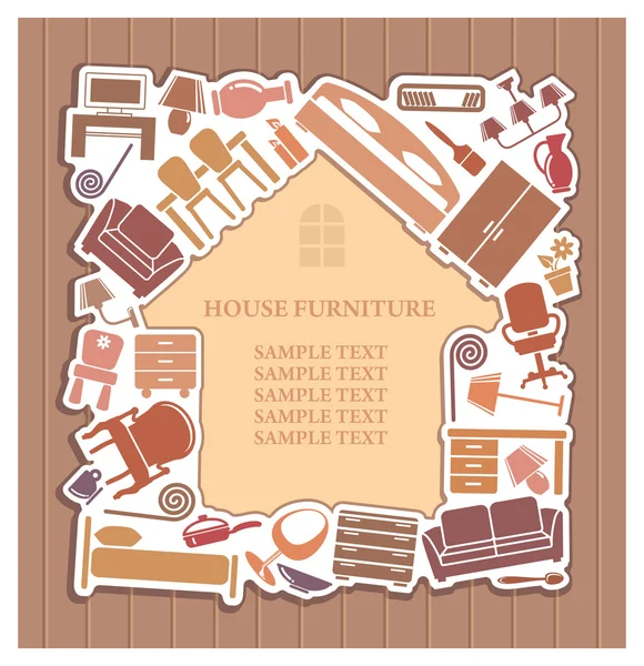 Möbler för huset. — Stock vektor