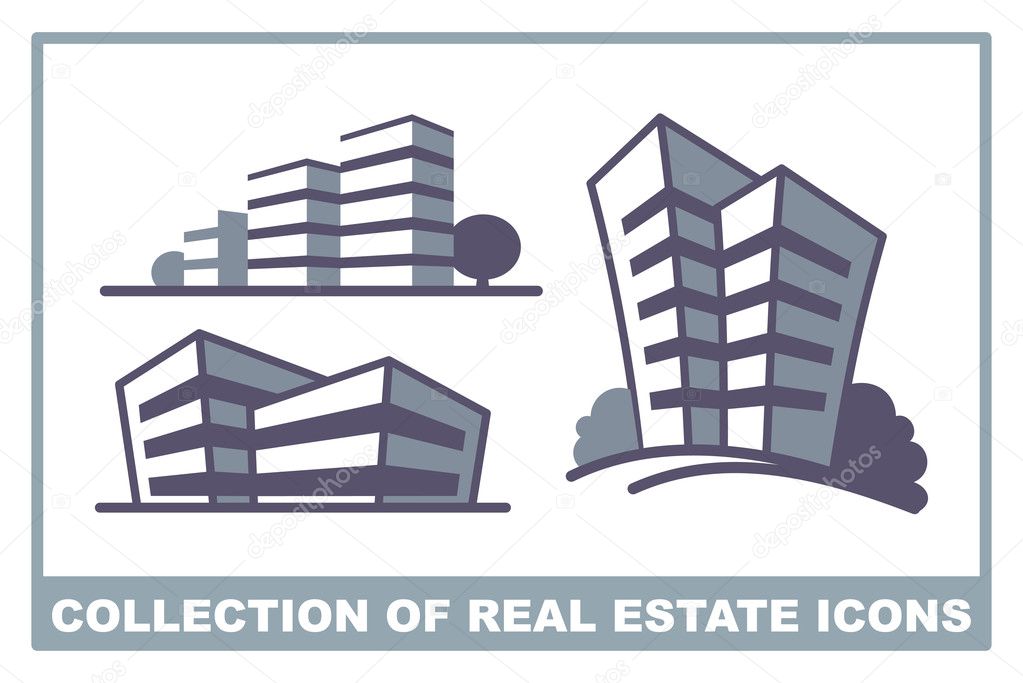 Collection of real estate icons
