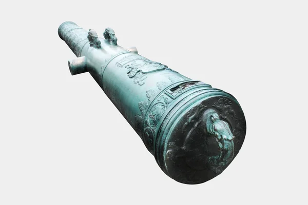 Vecchio cannone in ottone — Foto Stock