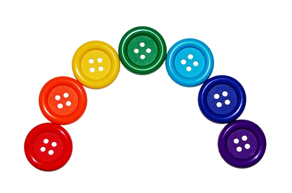 Stock image Buttons are laid out in a rainbow