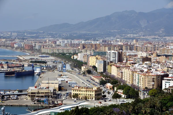 Malaga 'nın hava görüntüsü — Stok fotoğraf