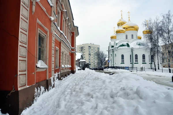 俄罗斯教会在冬季 — 图库照片