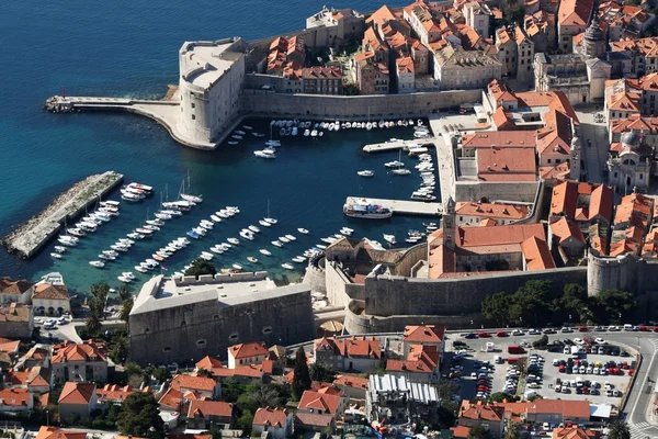 Vue aérienne de Dubrovnik — Photo