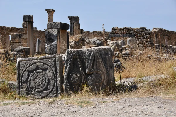 De Romeinse stad Volubilis — Stockfoto