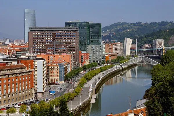 Veduta aerea di Bilbao, Spagna — Foto Stock