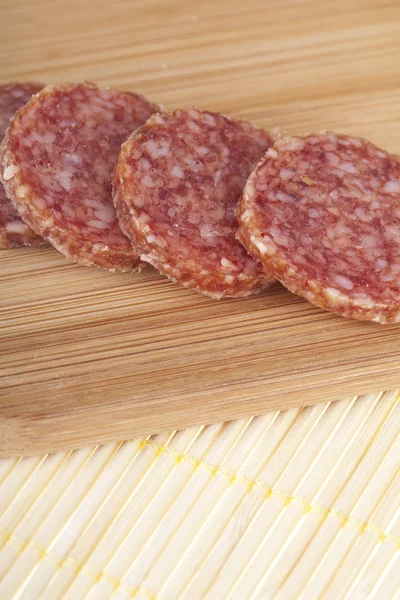 stock image Delicious salami sausage