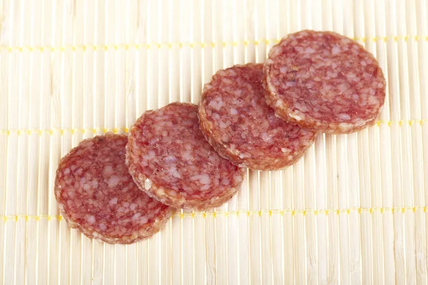 stock image Delicious salami sausage