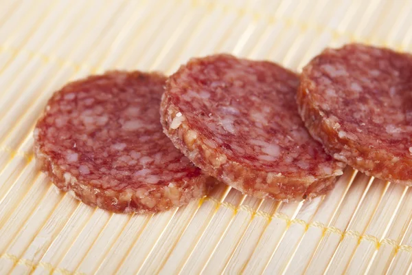 Stock image Delicious salami sausage