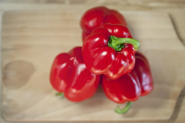 Čerstvé červené papriky — Stock fotografie