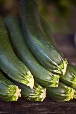 Fresh courgettes