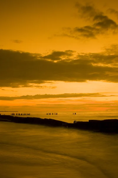 Закат над Балтийским морем — стоковое фото