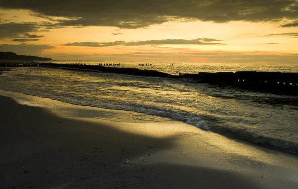 バルト海上の日没 — ストック写真