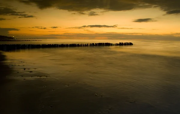 Sunset above baltic sea — Stock Photo, Image