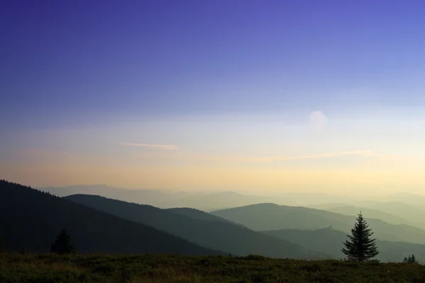 Härligt berg sunset panorama — Stockfoto