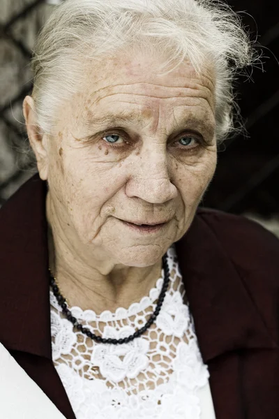 Senior woman portrait — Stock Photo, Image