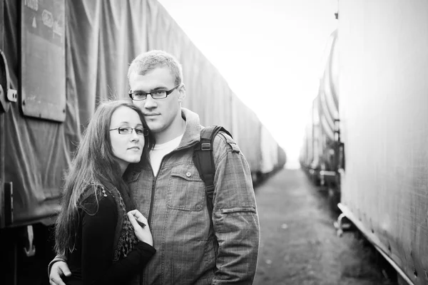 Young adult couple portrait — Stock Photo, Image