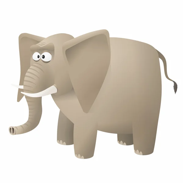 Vektor elefant cartoon — Stock vektor