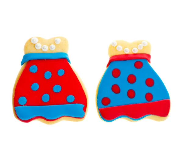 Paar van ingerichte cookies — Stockfoto