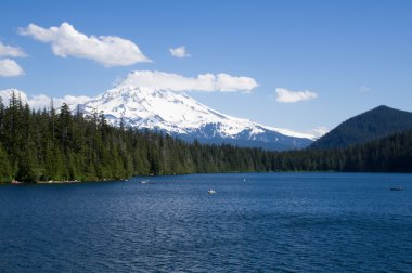 kayıp Göl Manzaralı mt Hood