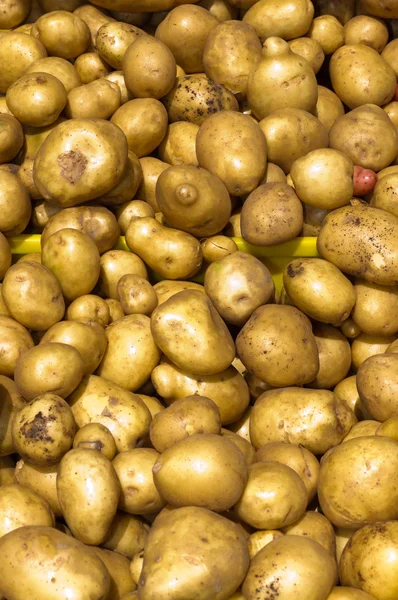 Potatoes on display — Stock Photo, Image