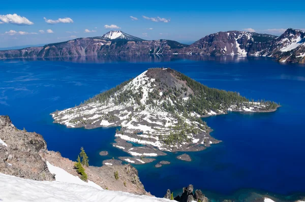 stock image Wizard Island in Crater Lake